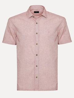 Camisa Aramis Masculina Regular Loop Flame Altino Rosa Mescla