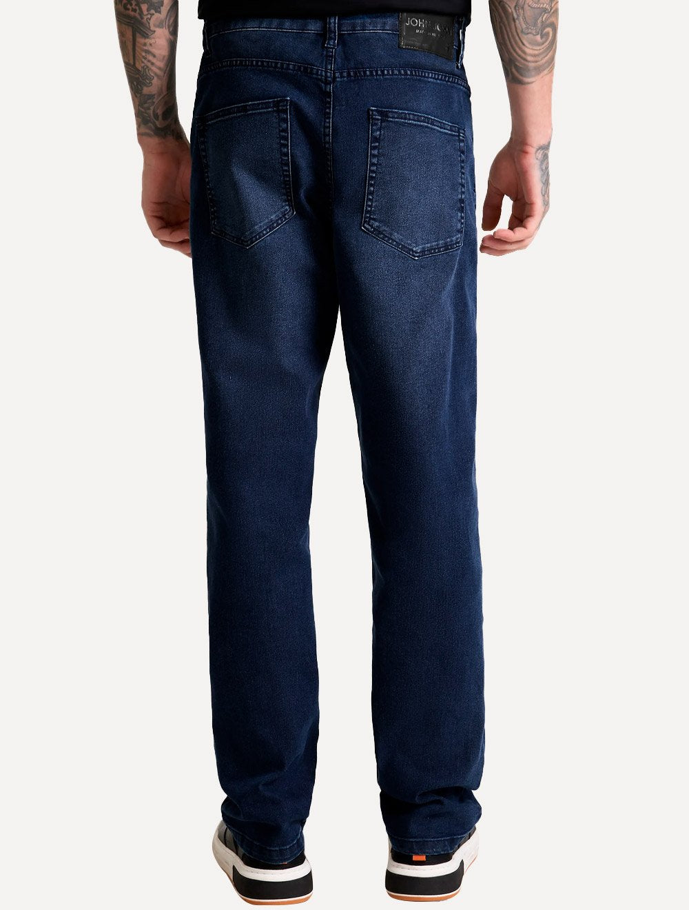 Calça John John Jeans Masculina Straight Cartagena Azul Escuro