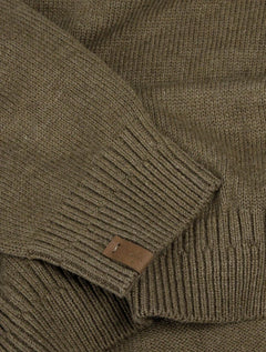 Suéter Dudalina Masculino Tricot Textura Rustic Cáqui Médio