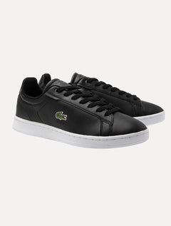 Tênis Lacoste Masculino Couro Carnaby Pro Leather Blk/Wht Preto