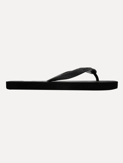 Chinelo Tommy Jeans Rubber Strip Logo Beach Preto