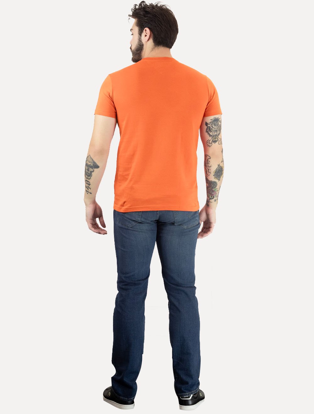 Camiseta Tommy Hilfiger Masculina Monotype All American Laranja