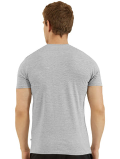 Camiseta Nautica Masculina Duo Color 1983 Logo Cinza Mescla