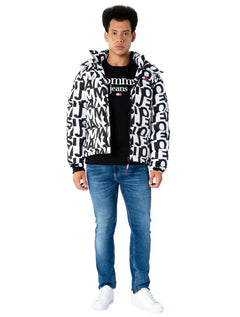 Moletom Tommy Jeans Masculino Regular Crewneck Modern Corp Logo Preto