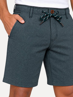 Bermuda Aramis Masculina Chino Cotton Sarja Cadarço Azul Marinho Mescla