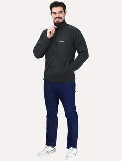 Blusa Columbia Masculina Fast Trek Overlay Full Zip Preta