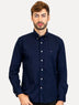Camisa Tommy Hilfiger Masculina Regular Core Flex Poplin Azul Marinho