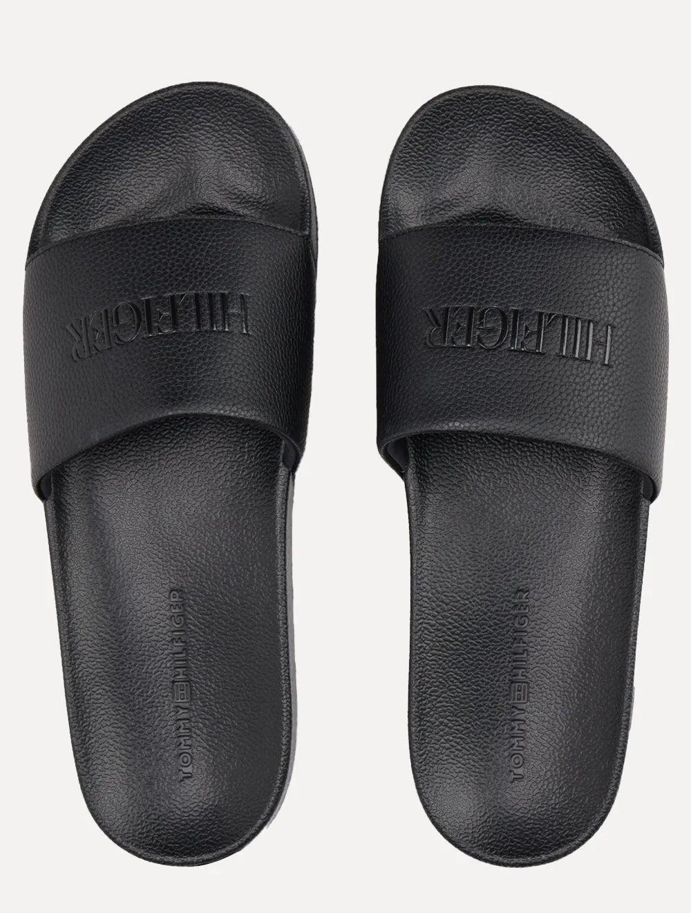 Chinelo Tommy Hilfiger Print Tumble Pool Slide Preto