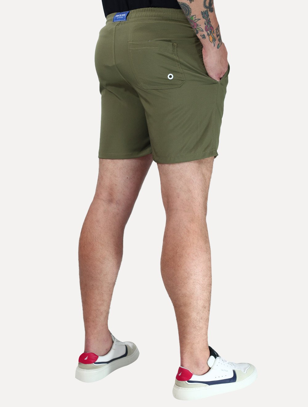 Short King & Joe Masculina Nylon Flex Colors Verde Militar