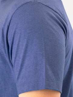 Camiseta Aramis Masculina Basic Lisa Mono Icon Azul Royal Mescla
