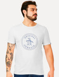 Camiseta Original Penguin Masculina Blue Circle Logo Branca