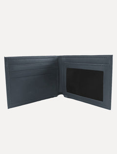 Carteira Original Penguin Masculina Couro Recorte Logo Azul Marinho