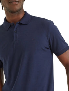 Polo Forum Masculina Malha Muscle Icon Chest Azul Marinho