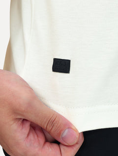Camiseta K&J Black Premium Slim Suedine Egípcio Off White