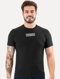 Camiseta Guess Masculina Patch Logo Preta