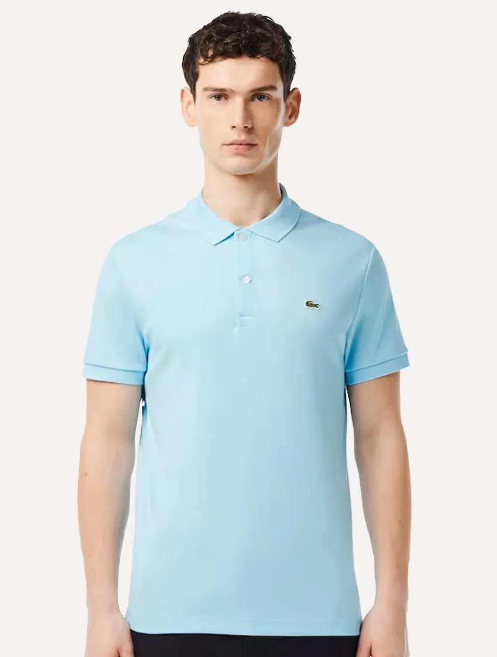 Polo Lacoste Masculina L.12.12 Azul Celeste Claro