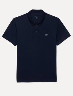 Polo Lacoste Masculina Regular Fit Pufe Azul Marinho