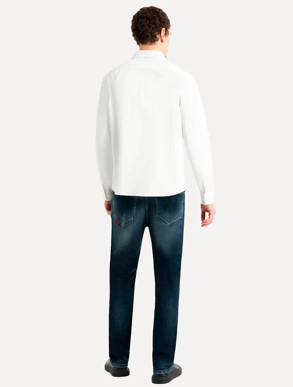 Camisa Ellus Masculina Tricoline LY Slim Irish Branca