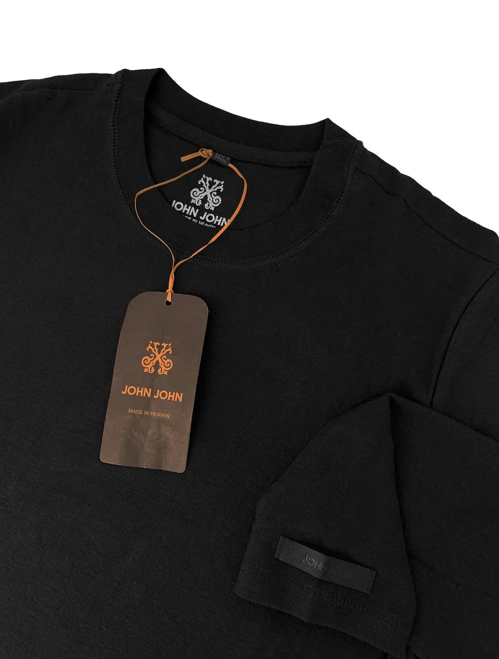 Blusa John John Masculina Moletom Double Layer Preta