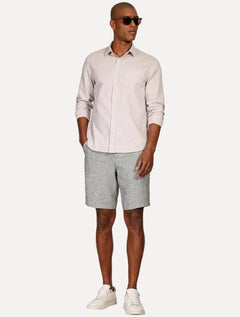 Camisa Aramis Masculina Regular Algodão Lotte Pocket Cáqui Mescla