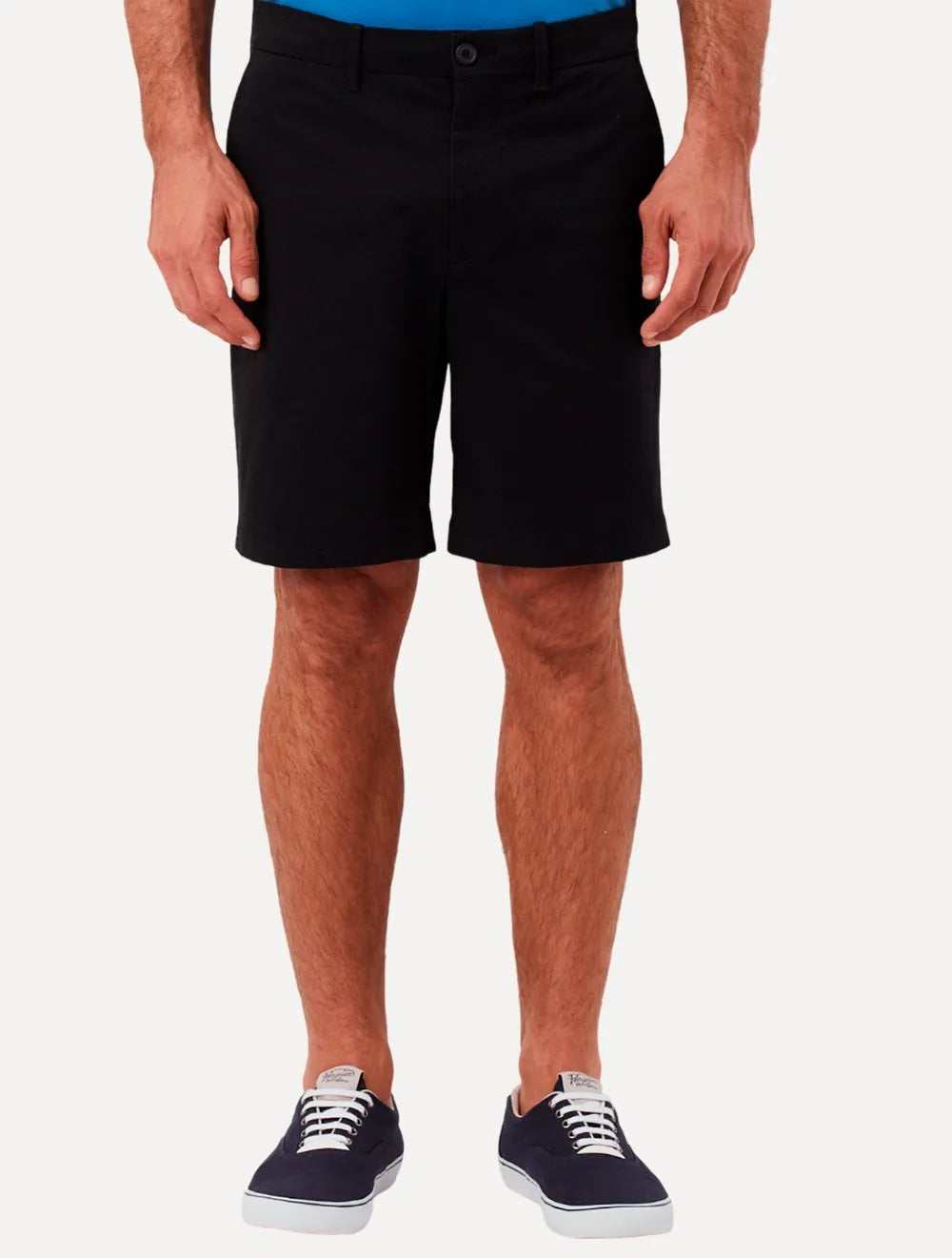 Bermuda Original Penguin Masculina Slim Sarja Chino Button Preta