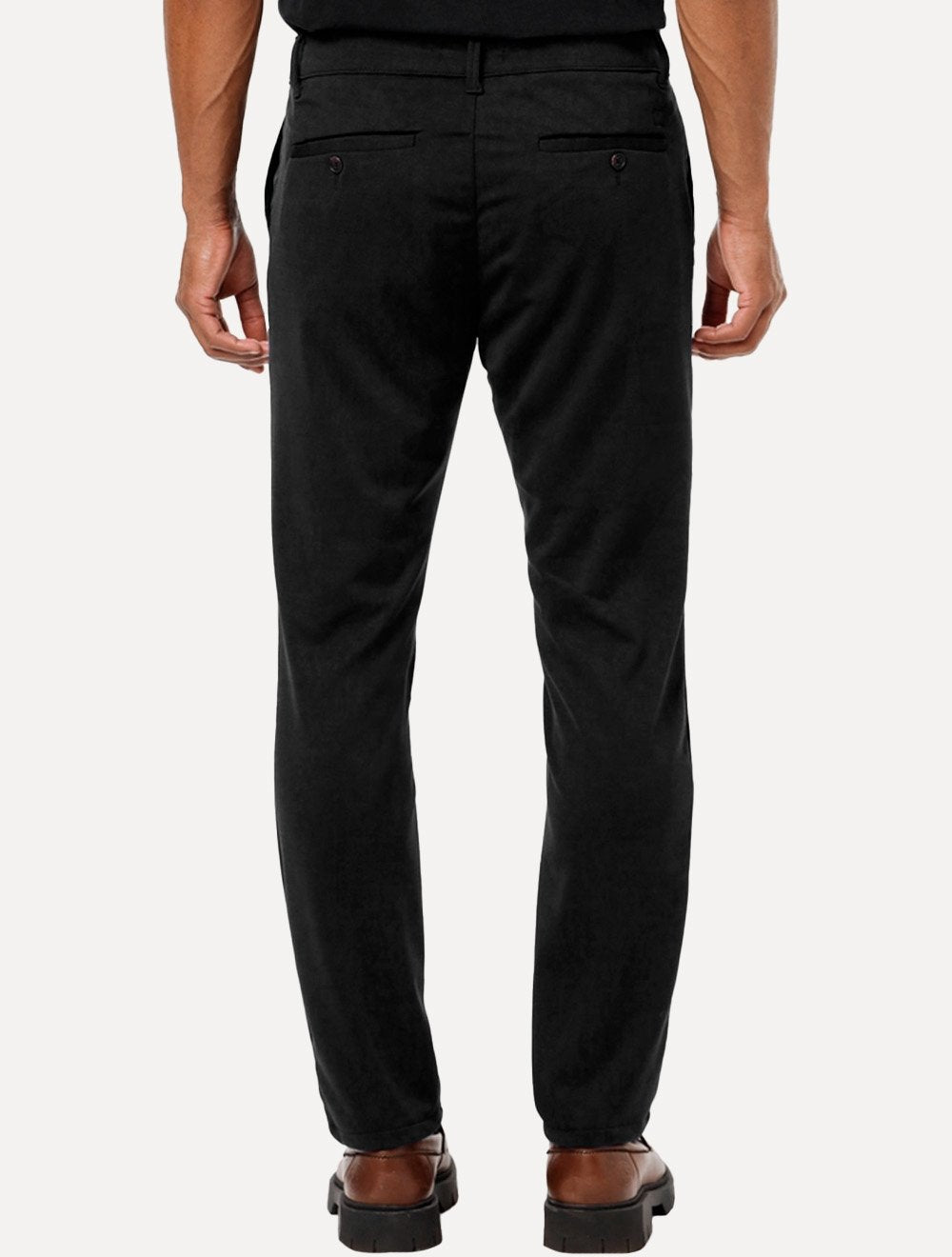 Calça King & Joe Masculina Malha Slim Comfort Alfa Preta