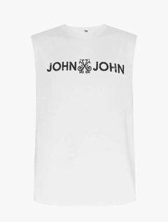 Regata John John Masculina JJ Logo Branca