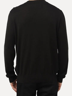 Suéter Ellus Masculino Tricot C-Neck Visco Like Basic Round Preto