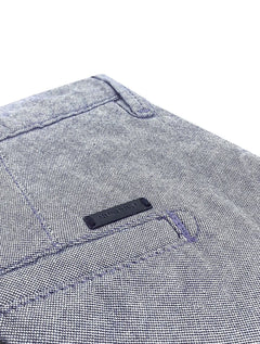 Bermuda Reserva Masculina Oxford Forro Meia Malha Marinho Mescla