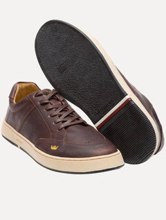Tênis Osklen Masculino Couro Soho Bold Marrom Café