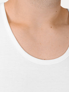 Regata Calvin Klein Jeans Masculina Chest CK Logo Branco