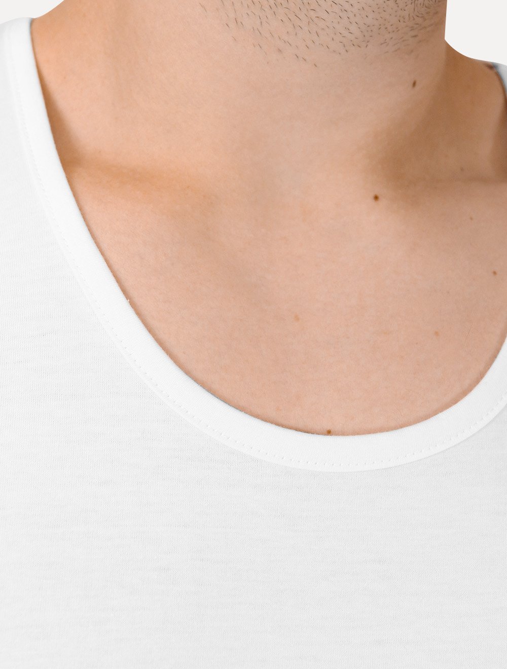 Regata Calvin Klein Jeans Masculina Chest CK Logo Branco