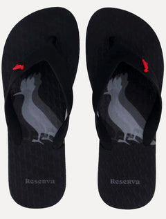 Chinelo Reserva Masculino Pica-Pau Blur Preto
