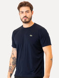 Camiseta Lacoste Plain Croc Trainning Poliéster Azul Marinho