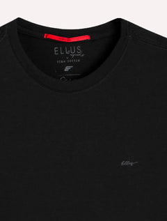 Camiseta Ellus Masculina Pima Cotton Signature Preta