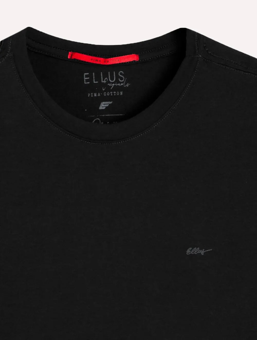 Camiseta Ellus Masculina Pima Cotton Signature Preta