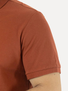 Polo Ellus Masculina Piquet Classic Easa Terracota