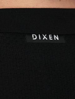 Polo Dixen Masculina Tricot Manga Curta Preta