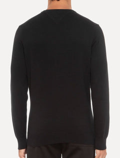 Suéter Tommy Hilfiger Masculino Signature V-Neck Preto