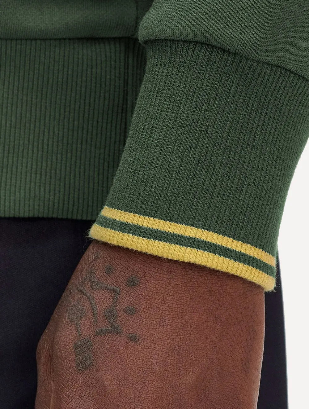 Moletom Fred Perry Masculino Crewneck Laurel Verde
