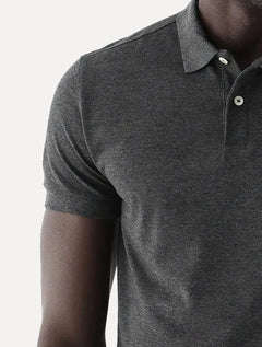 Polo Aramis Masculina Basic Piquet Grafite Mescla