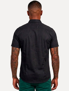 Camisa Aramis Masculina Slim Stretch Fil a Fil Elastano Chumbo