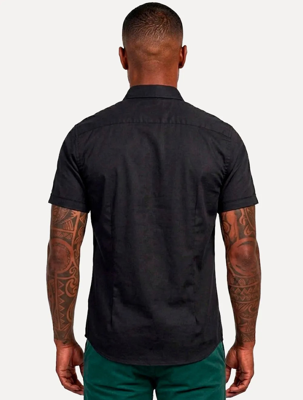 Camisa Aramis Masculina Slim Stretch Fil a Fil Elastano Chumbo