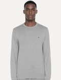 Suéter Tommy Hilfiger Masculino Signature Crewneck Cinza