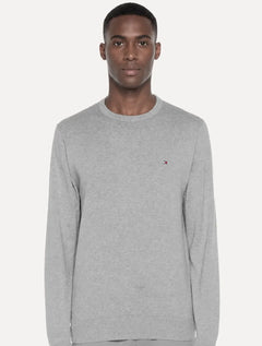 Suéter Tommy Hilfiger Masculino Signature Crewneck Cinza