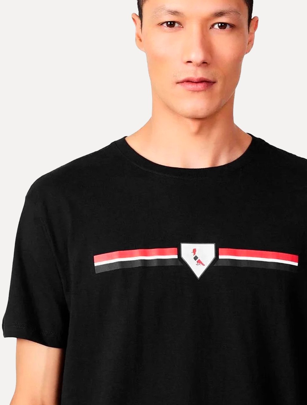Camiseta Reserva Masculina Bust Shield SPFC Preta