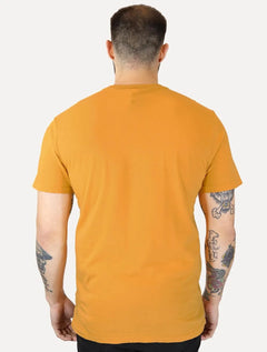 Camiseta Tommy Jeans Masculina Linear Gel Mostarda