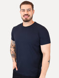 Camiseta Calvin Klein Jeans Masculina Crewneck Essentials Azul Marinho