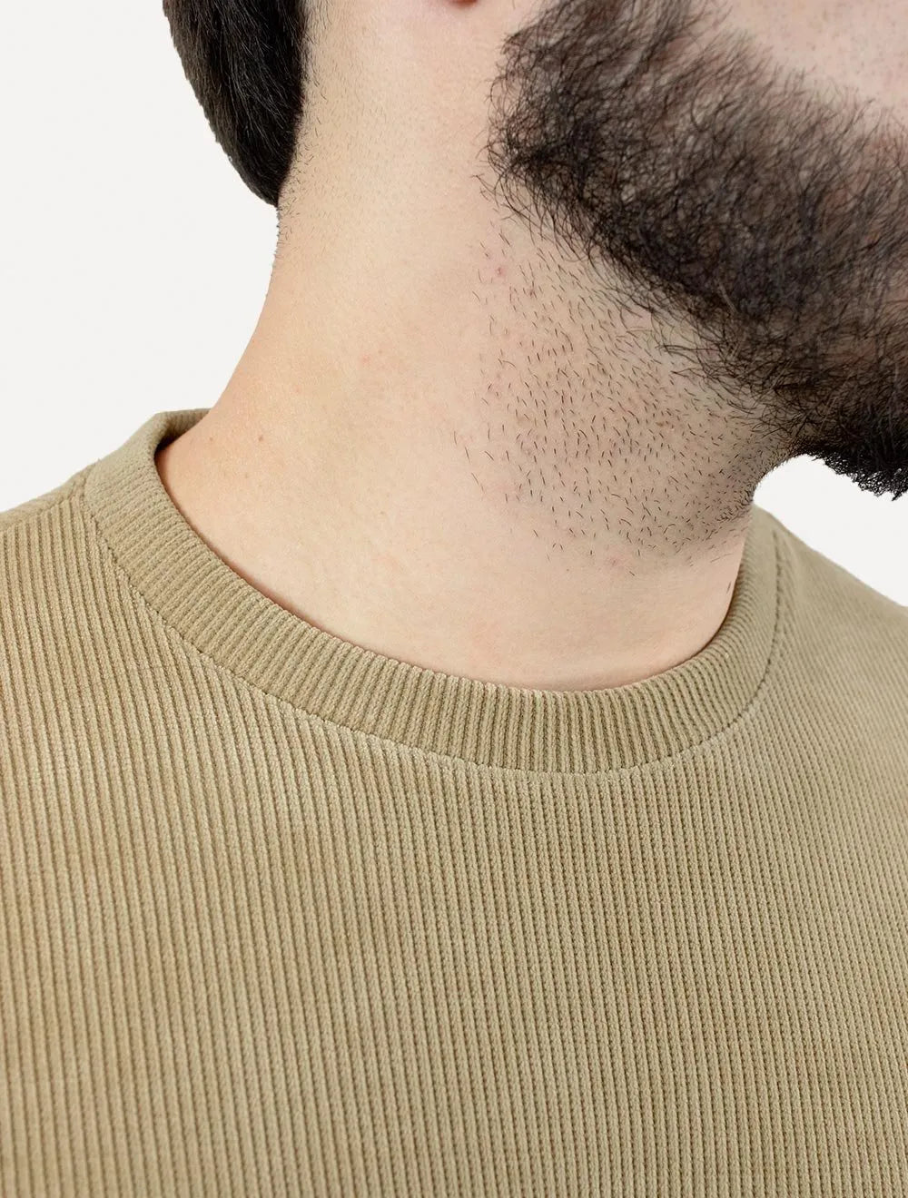 Moletom Osklen Masculino Denver Canelado Cáqui