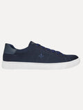 Tênis Dudalina Masculino SL Lona Mistral Napa Logo Azul Marinho